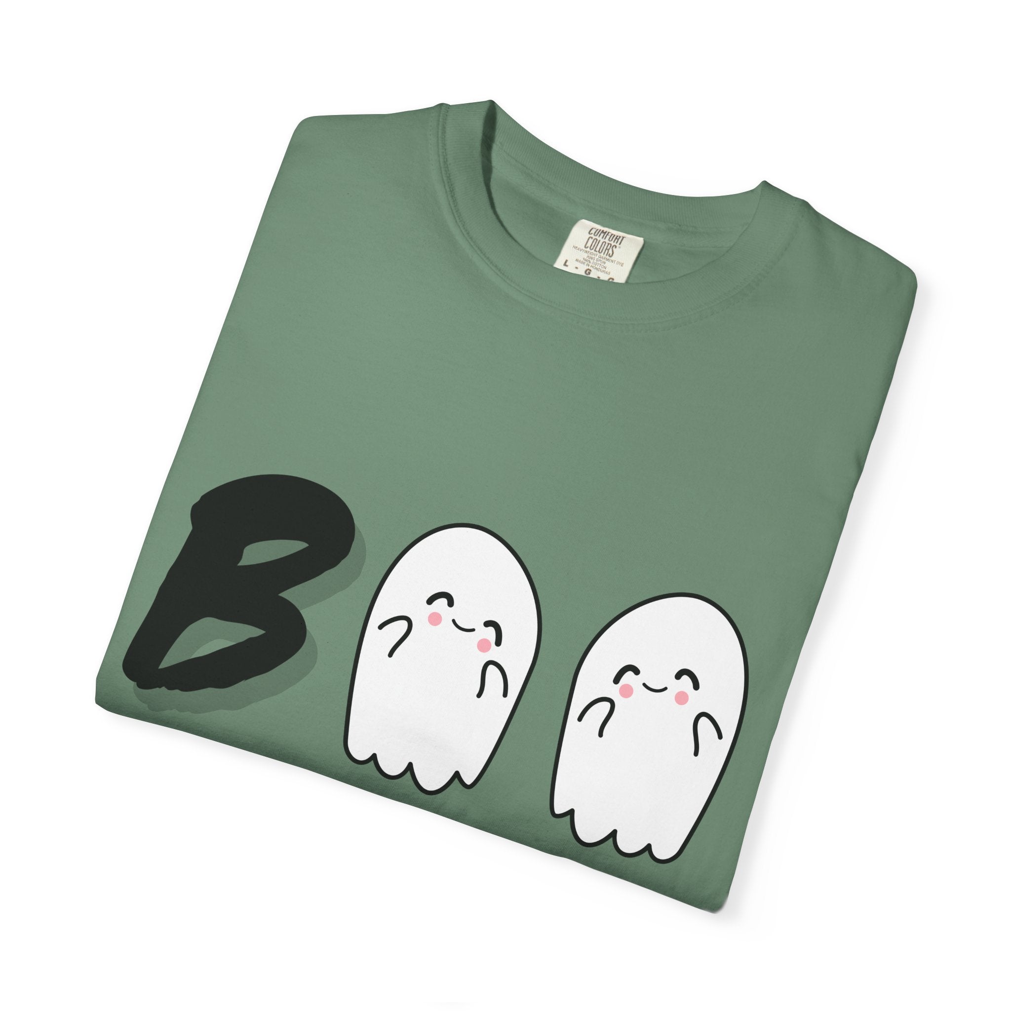 Cute Ghost 'Boo' Unisex T-shirt | Fun Halloween Tee for Ghost Lovers, Casual Wear, Gift for Friends, Halloween Party, Fall Style