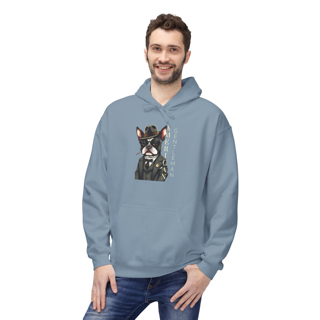 American Gentleman Fleece Hoodie - Unisex Midweight Comfort