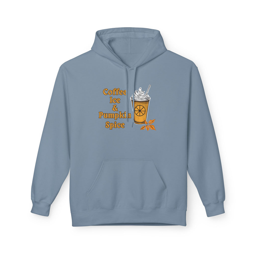 Coffee, Ice, Pumpkin Spice - Unisex Midweight Softstyle Fleece Hoodie