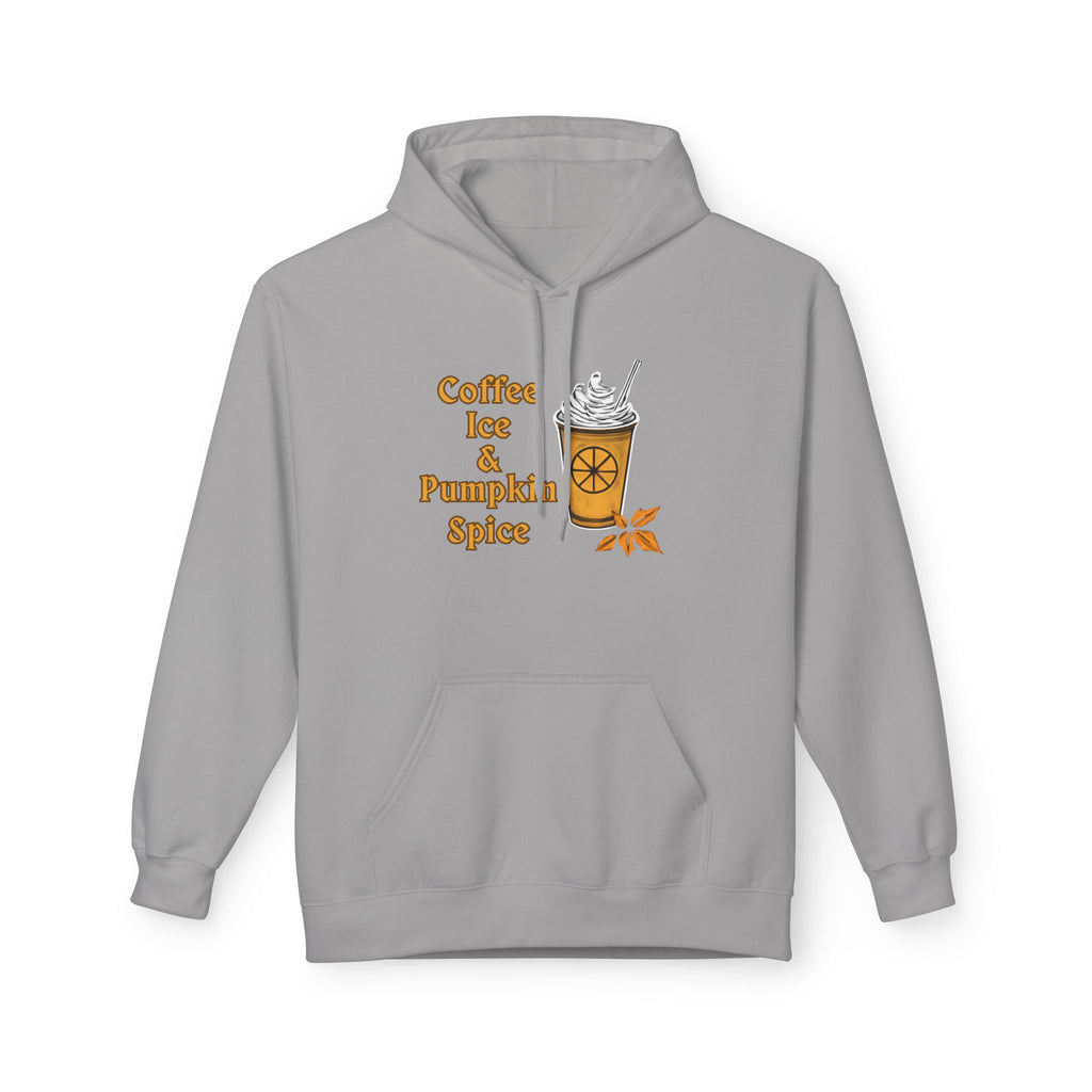 Coffee, Ice, Pumpkin Spice - Unisex Midweight Softstyle Fleece Hoodie