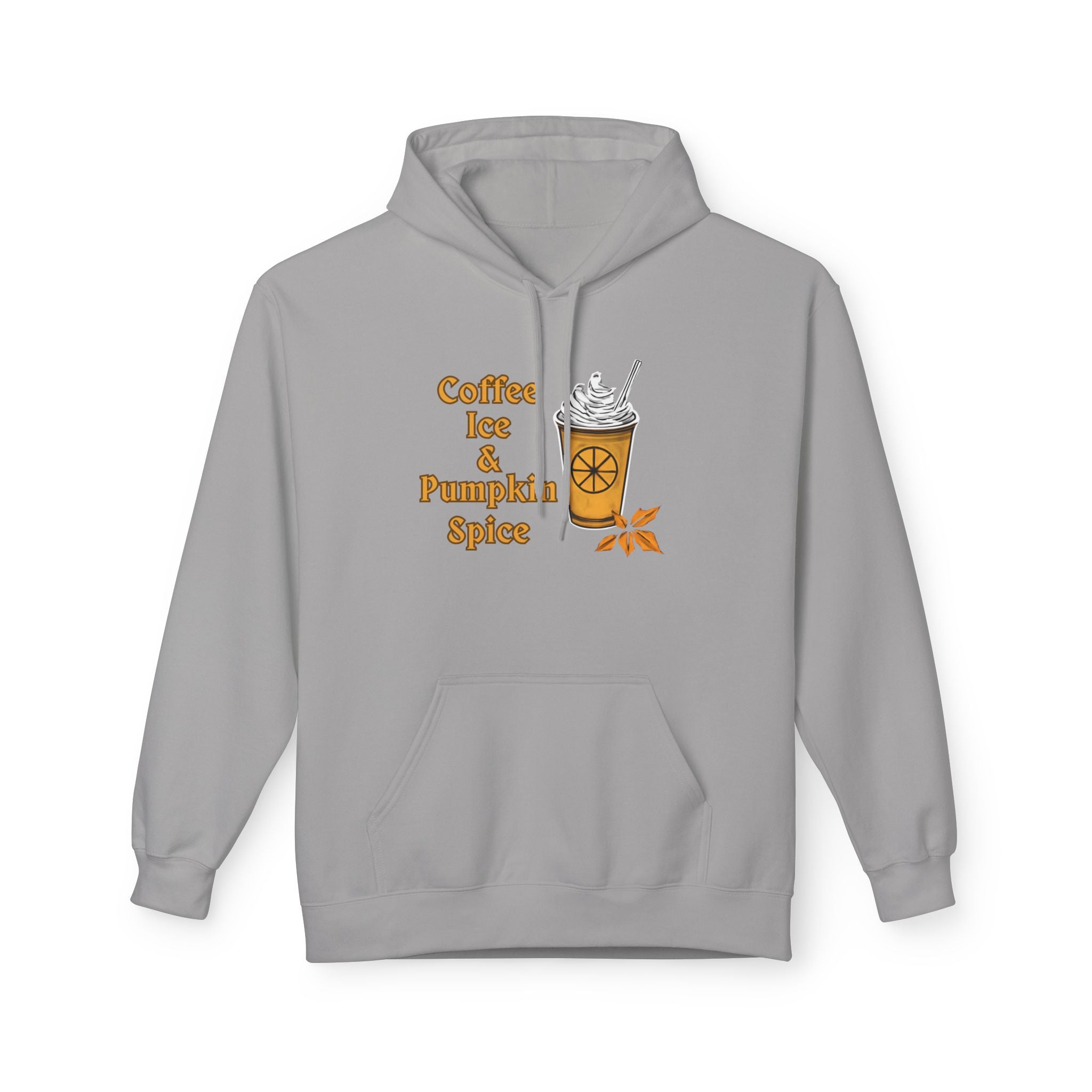 Coffee, Ice, Pumpkin Spice - Unisex Midweight Softstyle Fleece Hoodie