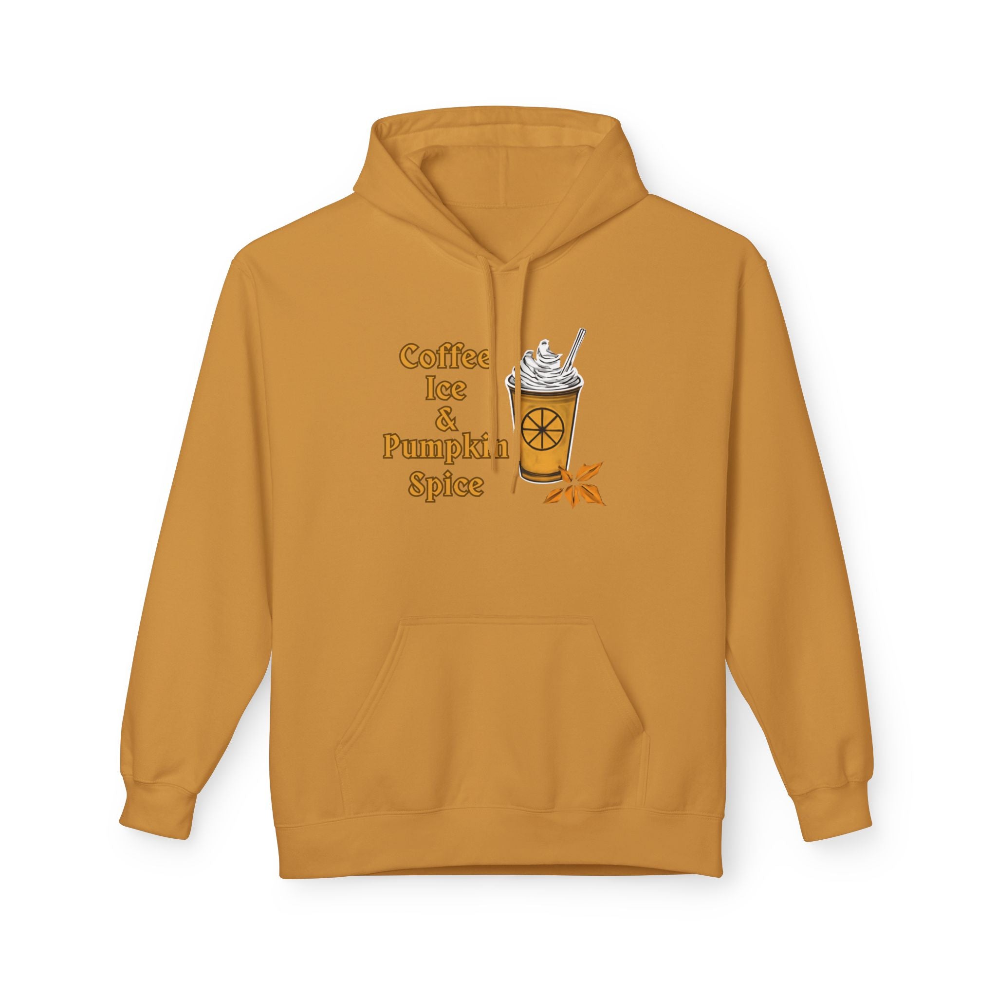 Coffee, Ice, Pumpkin Spice - Unisex Midweight Softstyle Fleece Hoodie
