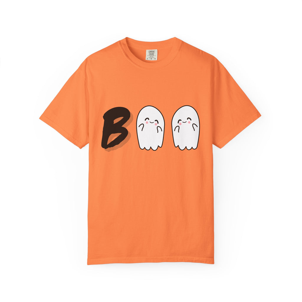 Cute Ghost 'Boo' Unisex T-shirt | Fun Halloween Tee for Ghost Lovers, Casual Wear, Gift for Friends, Halloween Party, Fall Style