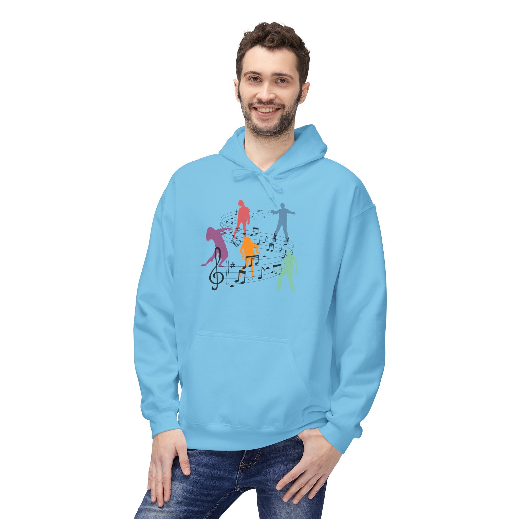 Zombie Moves - Unisex Midweight Softstyle Fleece Hoodie