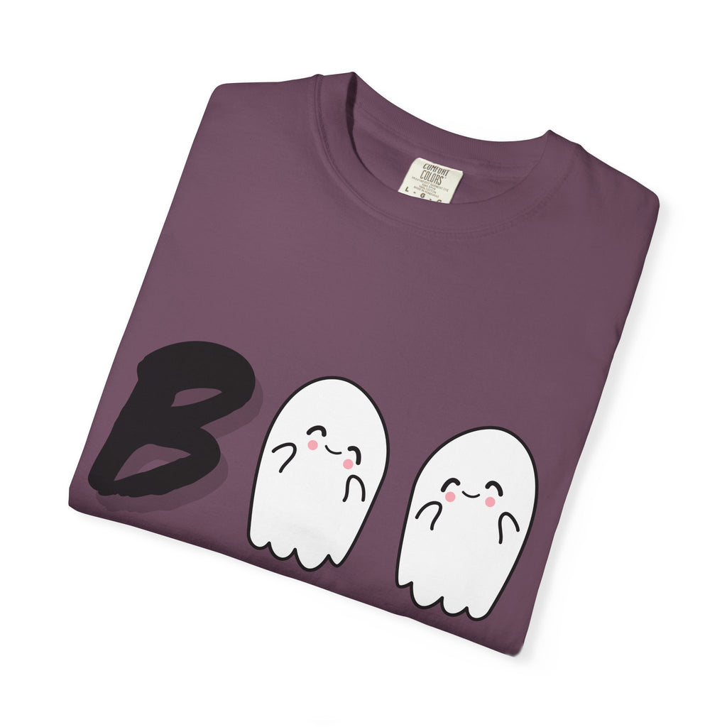 Cute Ghost 'Boo' Unisex T-shirt | Fun Halloween Tee for Ghost Lovers, Casual Wear, Gift for Friends, Halloween Party, Fall Style