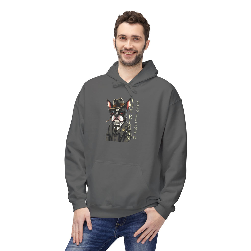 American Gentleman Fleece Hoodie - Unisex Midweight Comfort