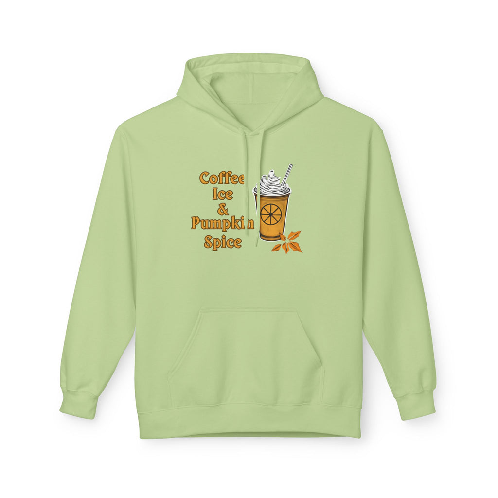 Coffee, Ice, Pumpkin Spice - Unisex Midweight Softstyle Fleece Hoodie