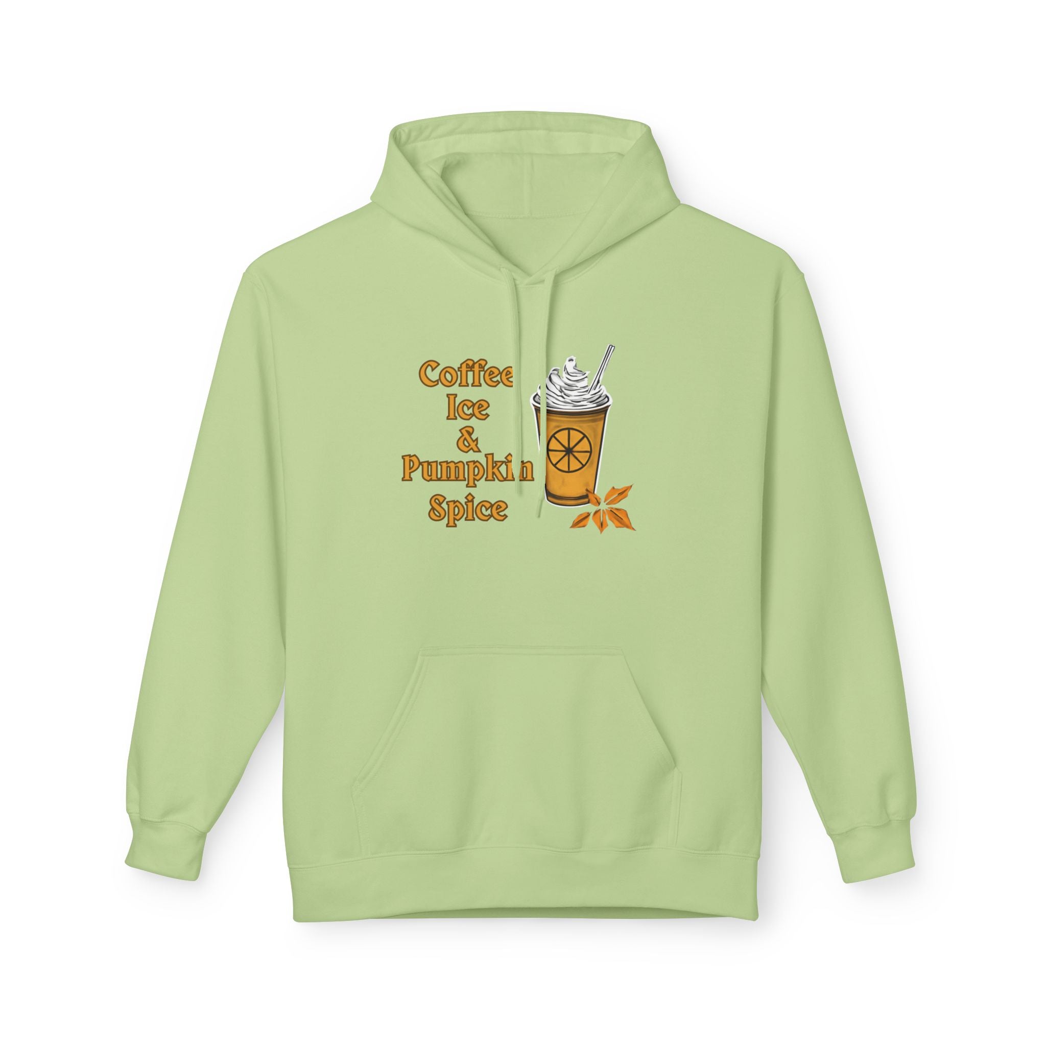 Coffee, Ice, Pumpkin Spice - Unisex Midweight Softstyle Fleece Hoodie