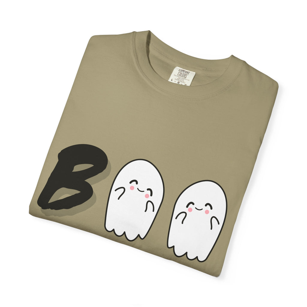 Cute Ghost 'Boo' Unisex T-shirt | Fun Halloween Tee for Ghost Lovers, Casual Wear, Gift for Friends, Halloween Party, Fall Style