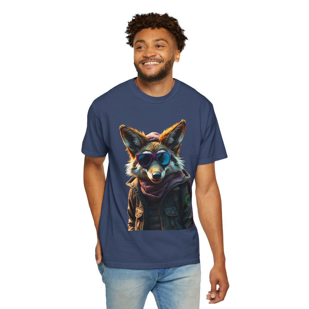 Cool Coyote Graphic Tee, Unisex T-Shirt, Casual Wear, Animal Lover Gift, Trendy Apparel, Unique Graphic Design