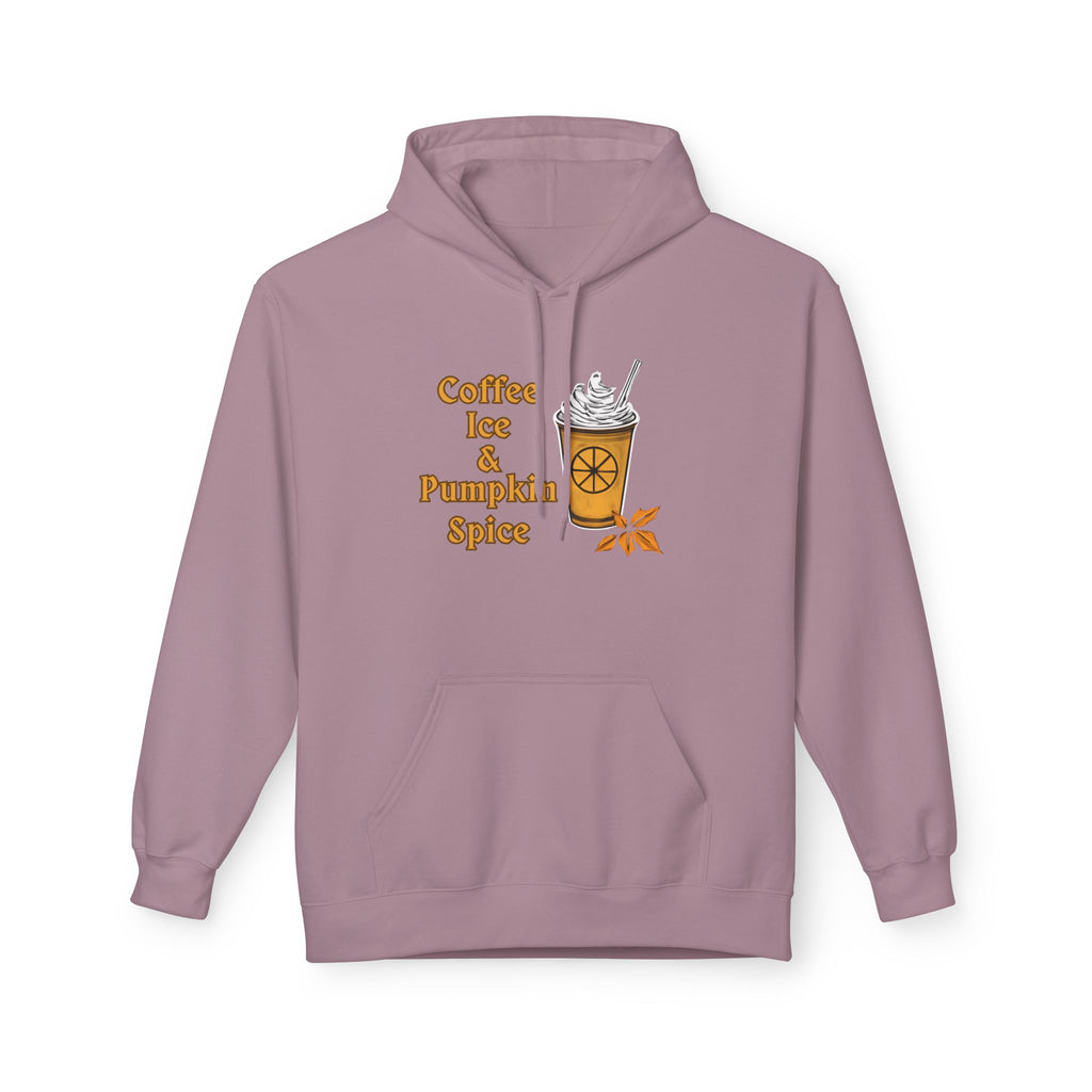 Coffee, Ice, Pumpkin Spice - Unisex Midweight Softstyle Fleece Hoodie